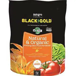 SUNGRO HORTICULTURE Black Gold 8-Quart All Organic Potting Soil