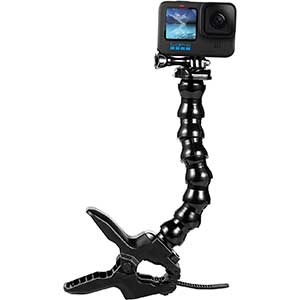 Suptig Jaws Flex Clamp Mount Gooseneck Mount for GoPro