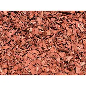 MIGHTY109 Raging Red Colored Wood Chips for Garden | 42 qt