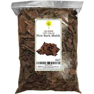 Pine Bark Wood Chips for Garden | 100% Natural | 4qt