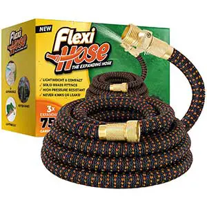 Flexi 75 ft Expandable Garden Hose | Lightweight | ¾” Fitting