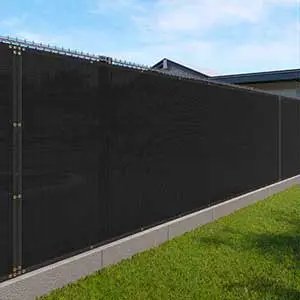 Windscreen4less Privacy Screen for Chain Link Fence | Black Screen