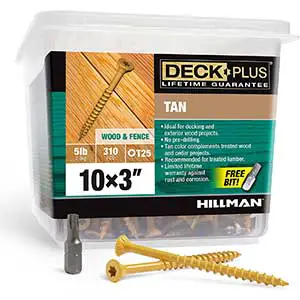 Deck Plus 48419 Wood Screws │ Corrosion Free