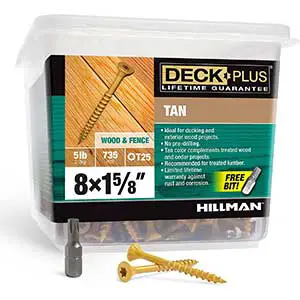 Hillman Fasteners 48439 Deck Screws │ Multifaceted